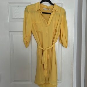 Yellow causal dress